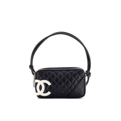 CHANEL CAMBON POCHETTE QUILTED LEATHER 289558 (20*12*3cm)